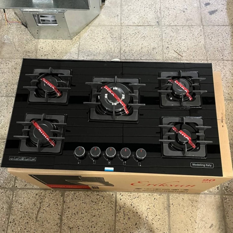 اجاق گاز صفحه ای توکار شیشه ای مشکی m6 ترموکوپل