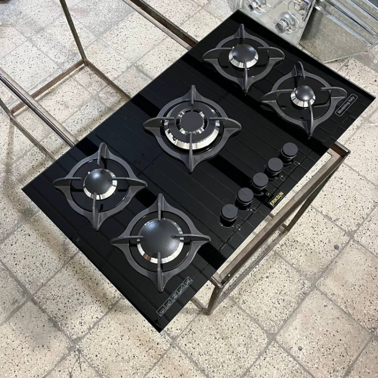 اجاق گاز صفحه ای توکار شیشه ای اریکسان مدل پادیسانی قارچی با ترموکوپل