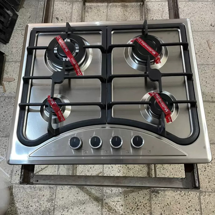 اجاق گازصفحه ای استیل توکار اریکسان با ترموکوپل مدل 4 شعله